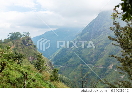 Mountain landscape, green slopes. Beauty of 63923942