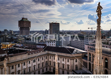 Milan seen from the Duomo Milan seen from the Duomo 63924864