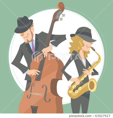 A jazz musician to play. Bass player and alto saxophonist. 63927917