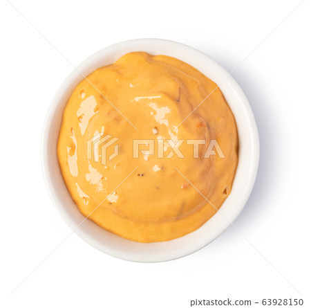 Bowl with Cocktail sauce Bowl with Cocktail sauce 63928150