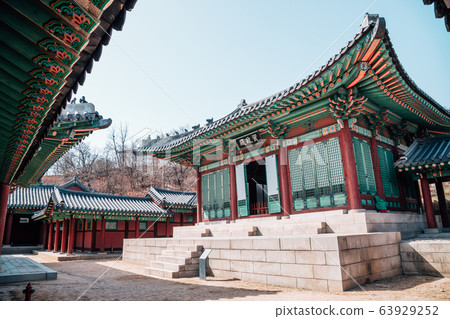 Gyeonghuigung Palace, traditional architecture in Seoul, Korea Gyeonghuigung Palace, traditional architecture in Seoul, Korea 63929252