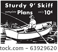 Fisherman In Rowboat 63929620
