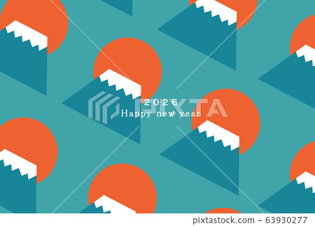 2026年新年賀卡模板 63930277