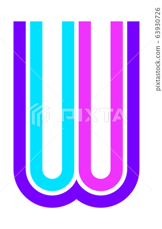 Trendy Font. New Alphabet, colorful letter Trendy Font. New Alphabet, colorful letter 63930726