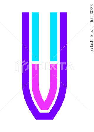 Trendy Font. New Alphabet, colorful letter Trendy Font. New Alphabet, colorful letter 63930728