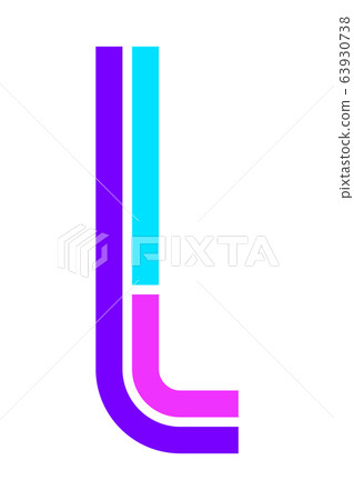 Trendy Font. New Alphabet, colorful letter Trendy Font. New Alphabet, colorful letter 63930738