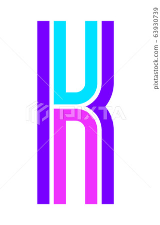 Trendy Font. New Alphabet, colorful letter Trendy Font. New Alphabet, colorful letter 63930739