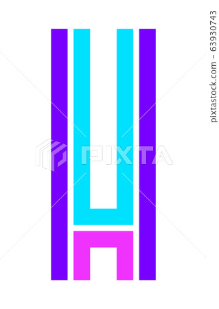 Trendy Font. New Alphabet, colorful letter Trendy Font. New Alphabet, colorful letter 63930743