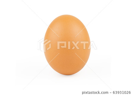 chicken egg isolated on white background with 63931026
