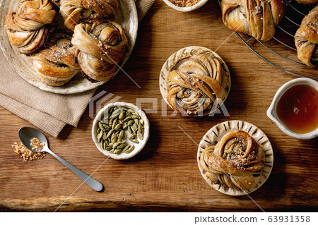 Swedish cardamom buns Kanelbulle Swedish cardamom buns Kanelbulle 63931358