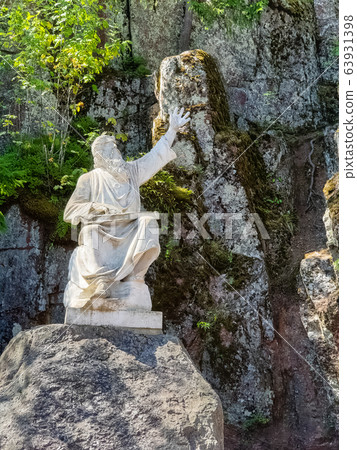 Vainamoinen sculpture in Monrepo park in Vyborg 63931398