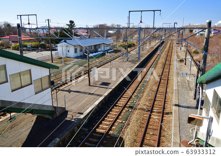 拍攝北海道白老町JR oi野站的早春照片 拍攝北海道白老町JR oi野站的早春照片 63933312