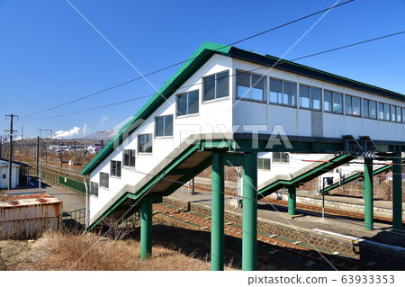 拍攝北海道白老町JR oi野站的早春照片 拍攝北海道白老町JR oi野站的早春照片 63933353