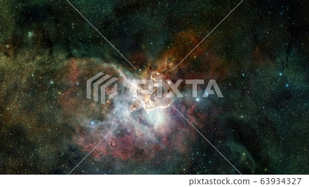 Sparkle shinny blue star particle motion on black background. 63934327