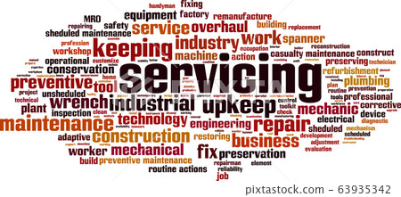 Servicing word cloud Servicing word cloud 63935342