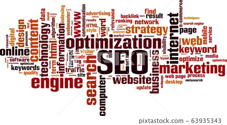 SEO word cloud SEO word cloud 63935343