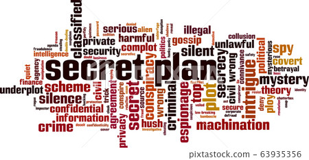Secret plan word cloud 63935356