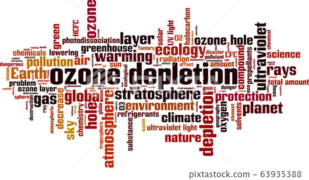Ozone depletion word cloud 63935388