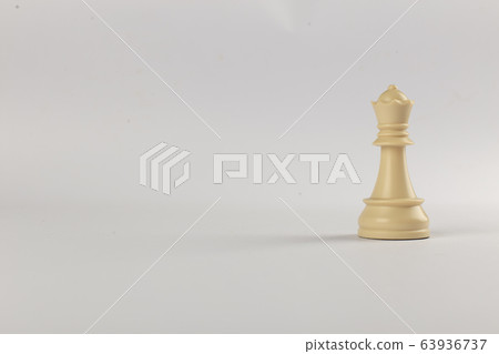 White single queen figure isolated on white background 63936737