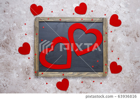 Valentines day background, Valentines day card with roses,top view Valentines day background, Valentines day card with roses,top view 63936816