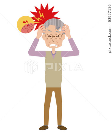 中風腦出血腦血栓老人老人老人全身 63937156