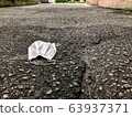 Discarded protective face mask, Kobe, Japan. 63937371
