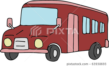 Bonnet bus seen diagonally from the front 63938693