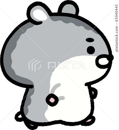 Dungarian hamster walking character 63940445