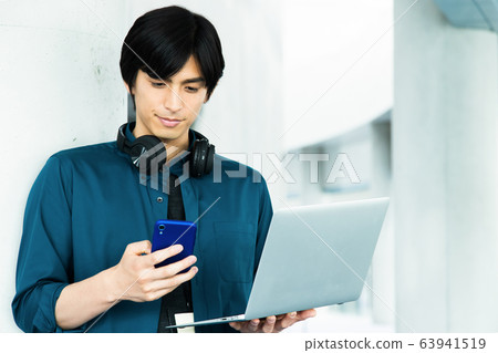Office business men telework casual office 63941519