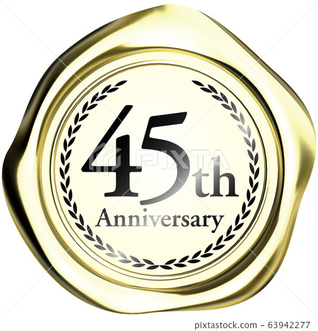 矢量插圖設計AI標誌密封蠟密封蠟豪華周年 63942277