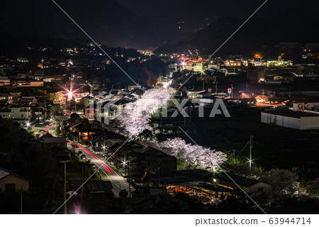 實名浪漫之路的夜景 63944714