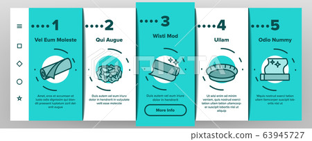 Foil List For Cooking Onboarding Icons Set Vector Foil List For Cooking Onboarding Icons Set Vector 63945727
