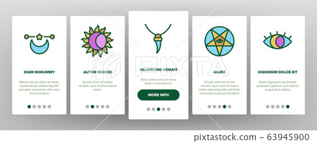 Mystic Symbol Tool Onboarding Icons Set Vector 63945900