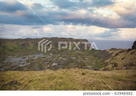 Rano Kau volcano, Easter island Rano Kau volcano, Easter island 63946982