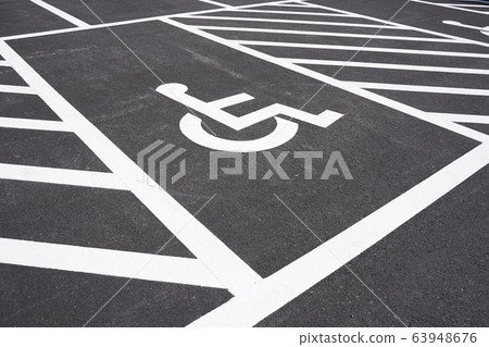 Wheelchair parking space Wheelchair parking space 63948676