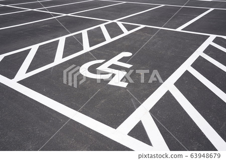 Wheelchair parking space Wheelchair parking space 63948679