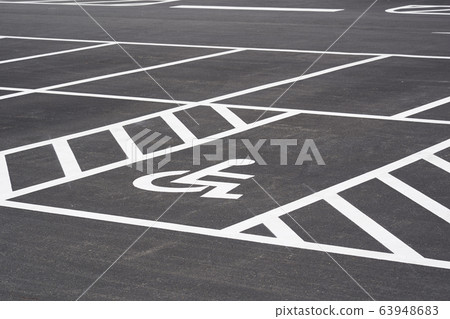 Wheelchair parking space Wheelchair parking space 63948683