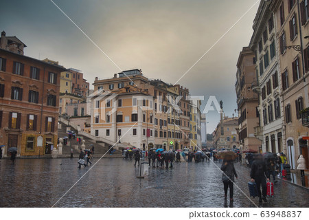 Plaza of Spain in Rome. Plaza of Spain in Rome. 63948837