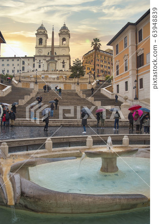 Plaza of Spain in Rome. Plaza of Spain in Rome. 63948839