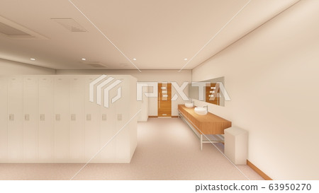 Shower room without people illustration 76 63950270