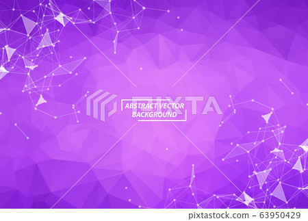 Abstract Purple Geometric Polygonal background 63950429
