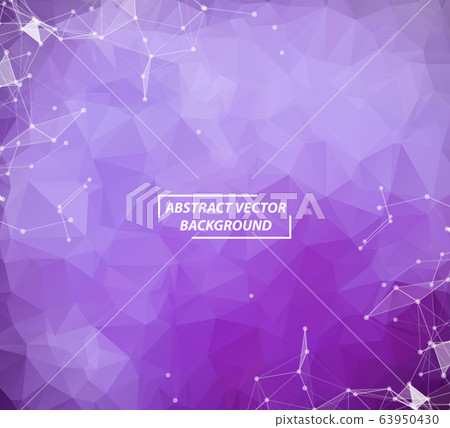 Abstract Purple Geometric Polygonal background 63950430
