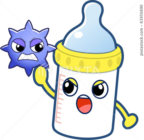 Cute baby bottle character Cute baby bottle character 63950890
