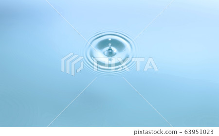 Water drop and circle ripple Water drop and circle ripple 63951023