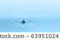 Water drop and circle ripple 63951024