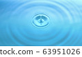 Water drop and circle ripple 63951026