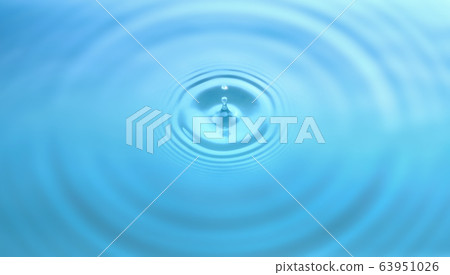 Water drop and circle ripple Water drop and circle ripple 63951026