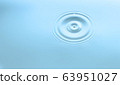 Water drop and circle ripple 63951027