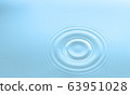 Water circle ripple 63951028