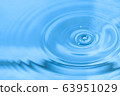Water drop and circle ripple 63951029
